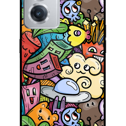 Veggie Doodle OnePlus Nord CE 2 5G Glass Case