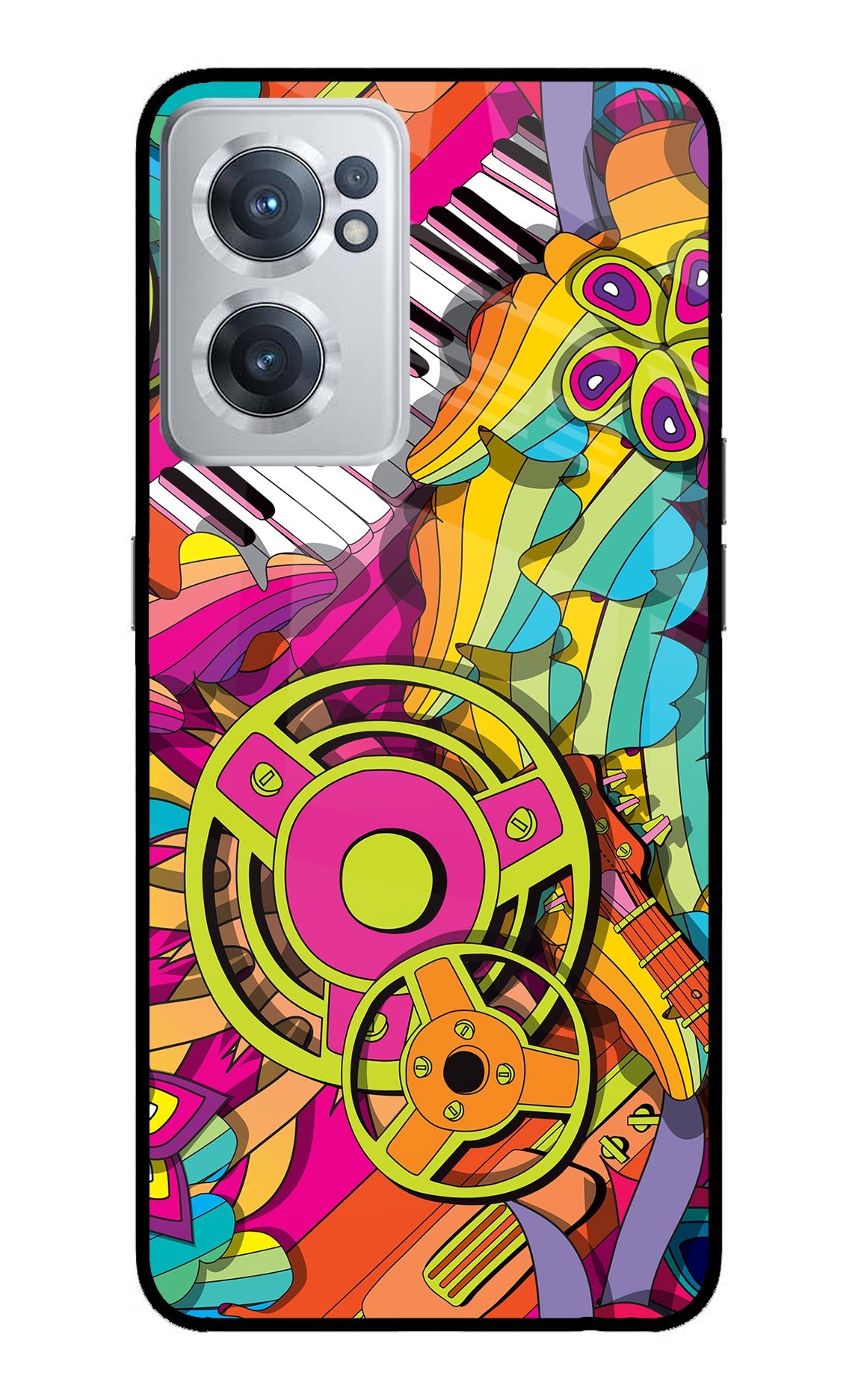 Music Doodle OnePlus Nord CE 2 5G Glass Case