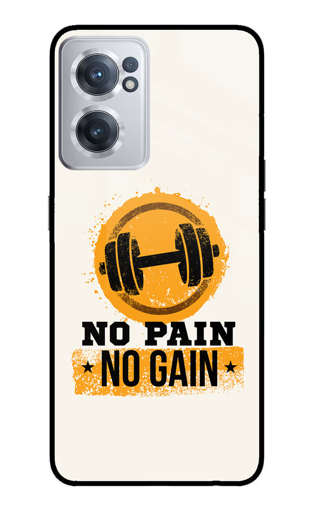 No Pain No Gain OnePlus Nord CE 2 5G Glass Case