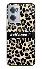 Leopard Print Self Love OnePlus Nord CE 2 5G Glass Case