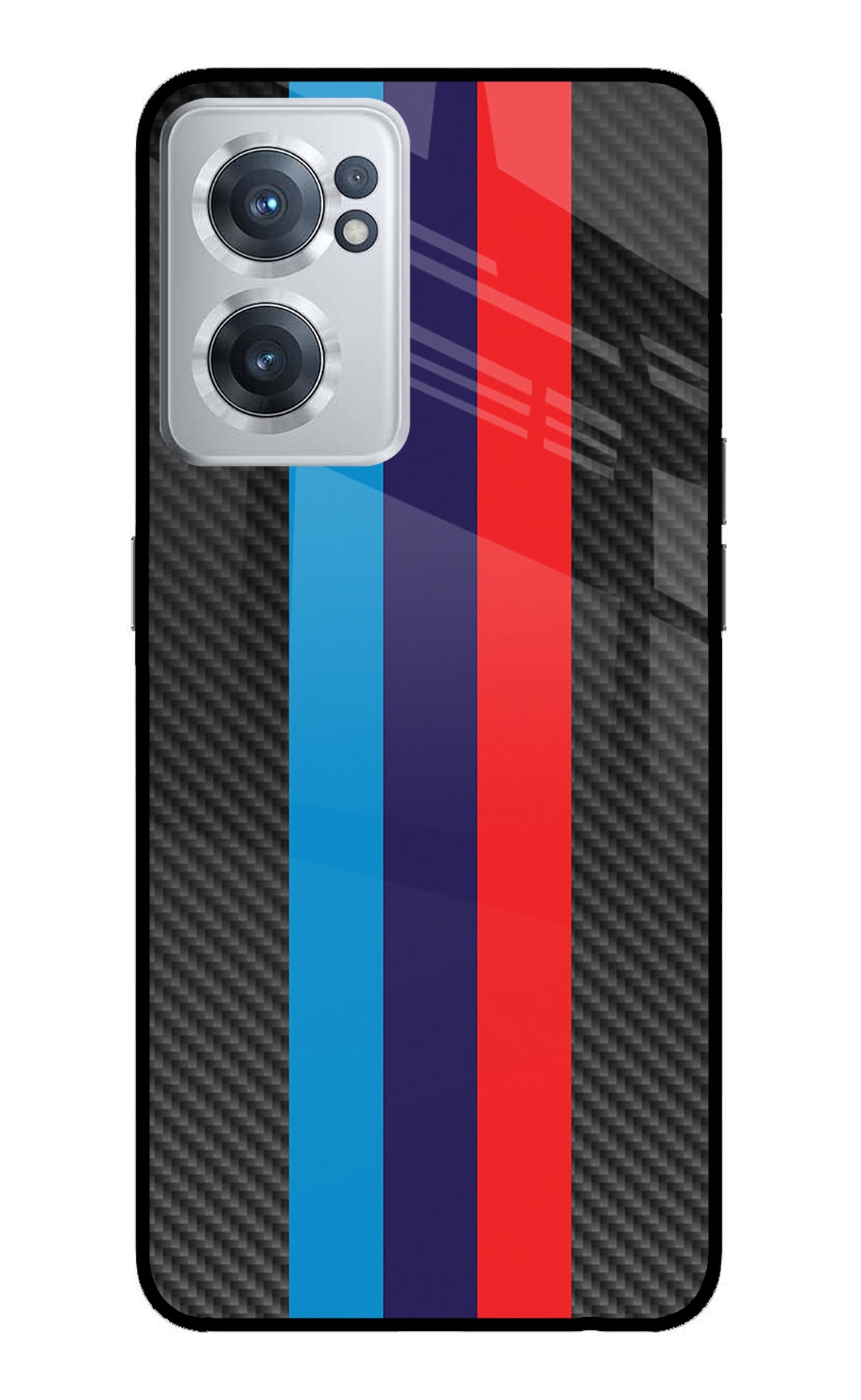 BMW Stripes Pattern OnePlus Nord CE 2 5G Glass Case