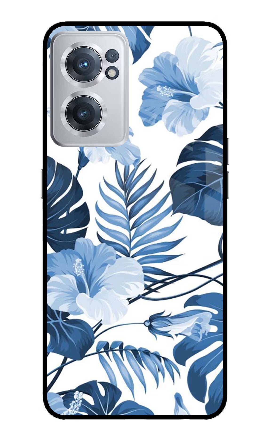 Fabric Art OnePlus Nord CE 2 5G Glass Case Back Cover by Casekaro