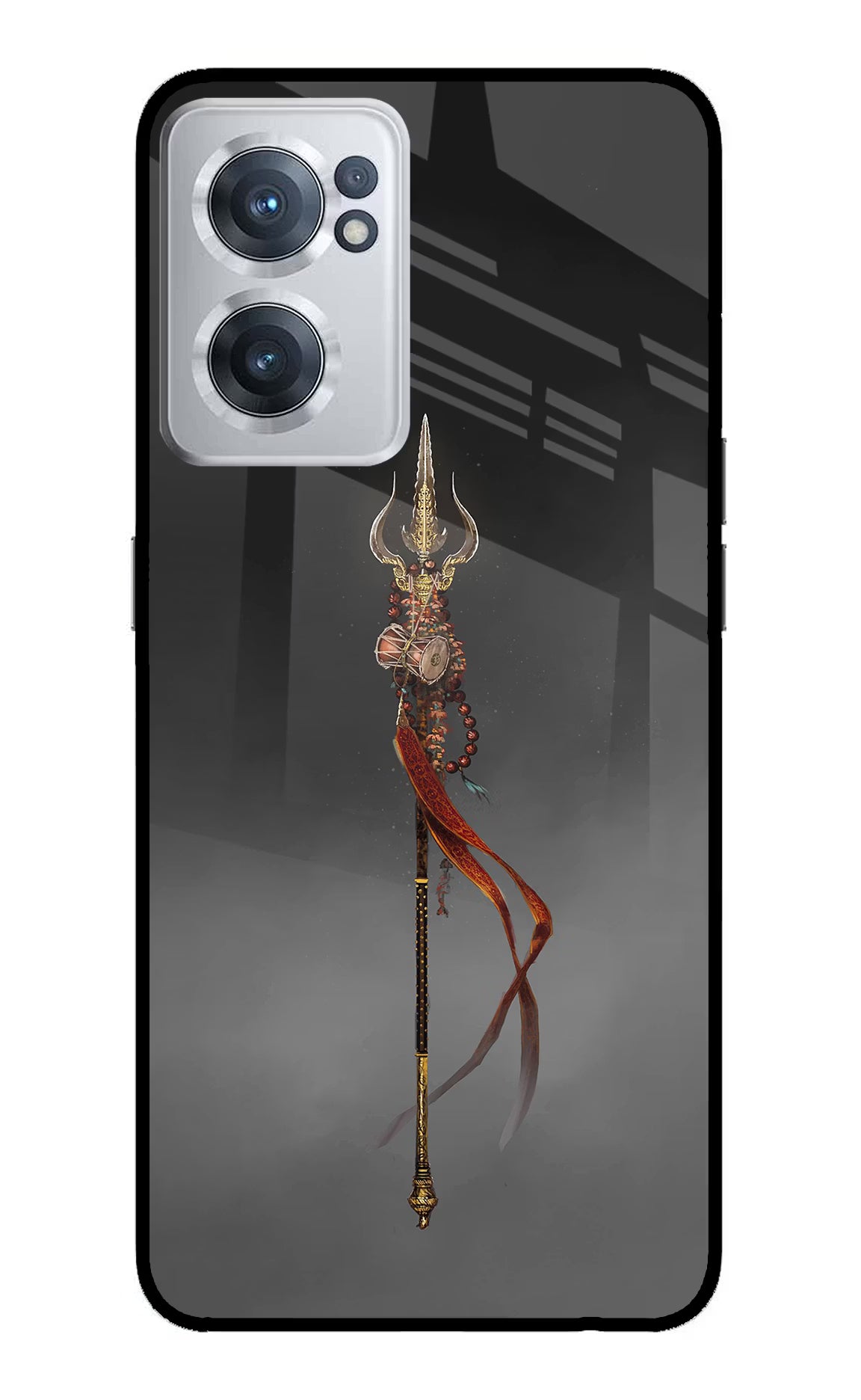 Shiv Trishul OnePlus Nord CE 2 5G Glass Case Back Cover by Casekaro