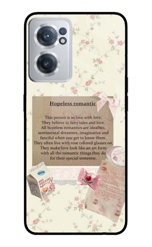 Hopeless Romantic OnePlus Nord CE 2 5G Glass Case