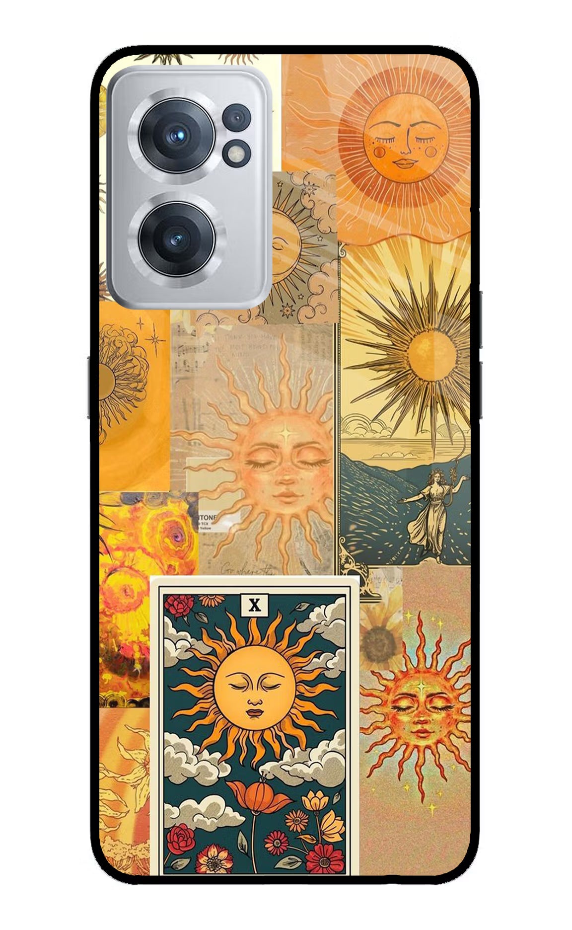 Sun OnePlus Nord CE 2 5G Glass Case Back Cover by Casekaro
