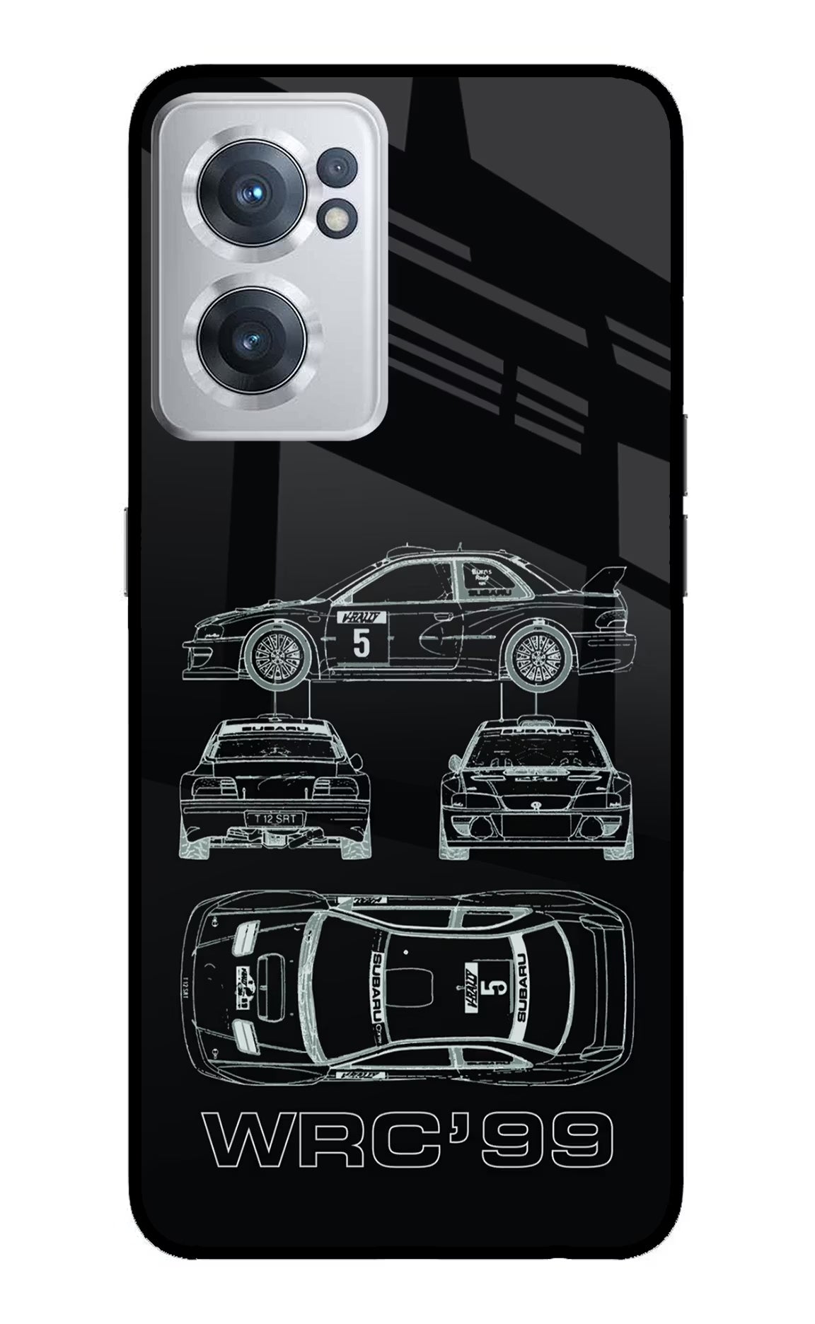 WRC'99 OnePlus Nord CE 2 5G Glass Case Back Cover by Casekaro