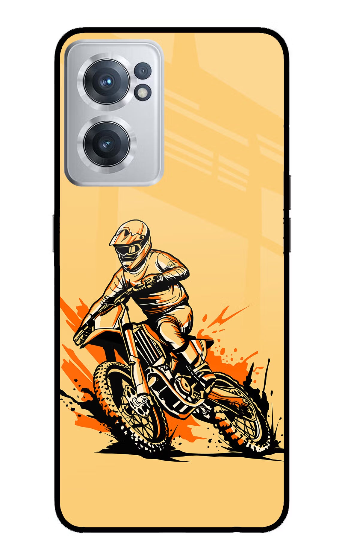 Off-Road Fury OnePlus Nord CE 2 5G Glass Case Back Cover by Casekaro
