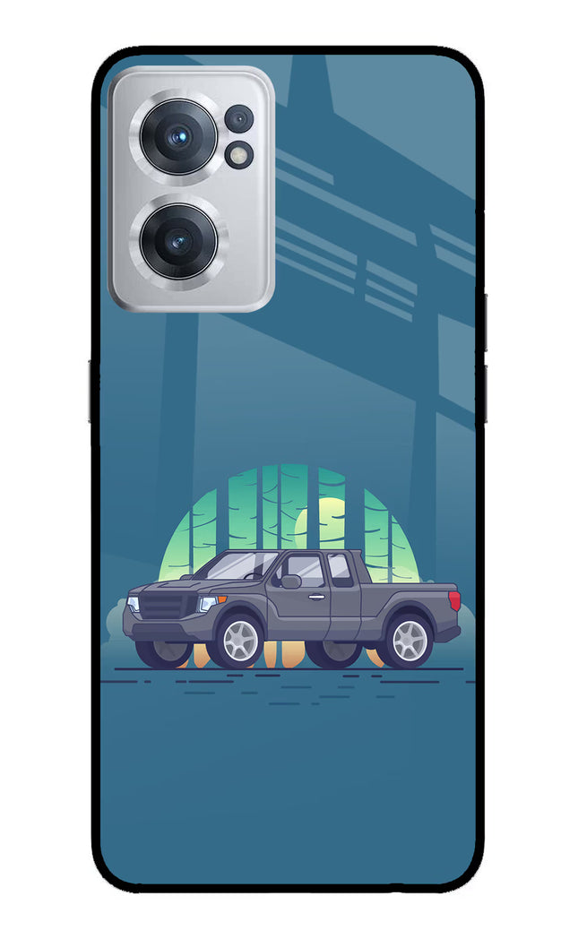 Retro Garage Vibe OnePlus Nord CE 2 5G Glass Case