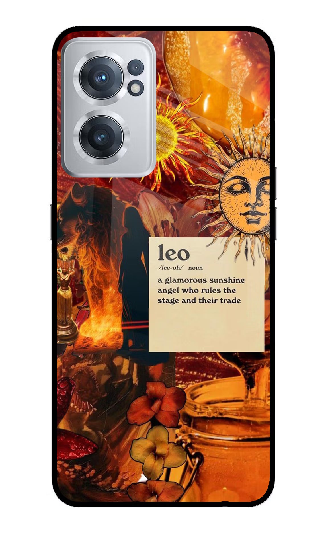 Leo Zodiac OnePlus Nord CE 2 5G Glass Case Back Cover by Casekaro
