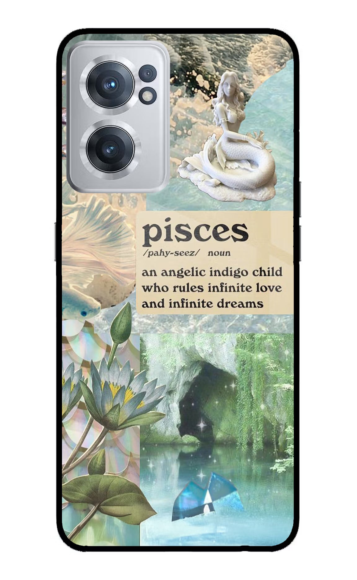 Pisces Zodiac OnePlus Nord CE 2 5G Glass Case Back Cover by Casekaro