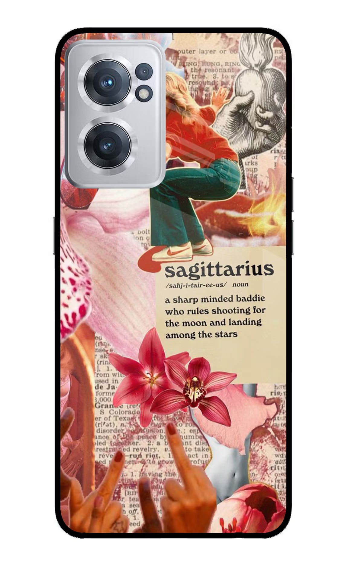 Sagittarius Zodiac OnePlus Nord CE 2 5G Glass Case Back Cover by Casekaro