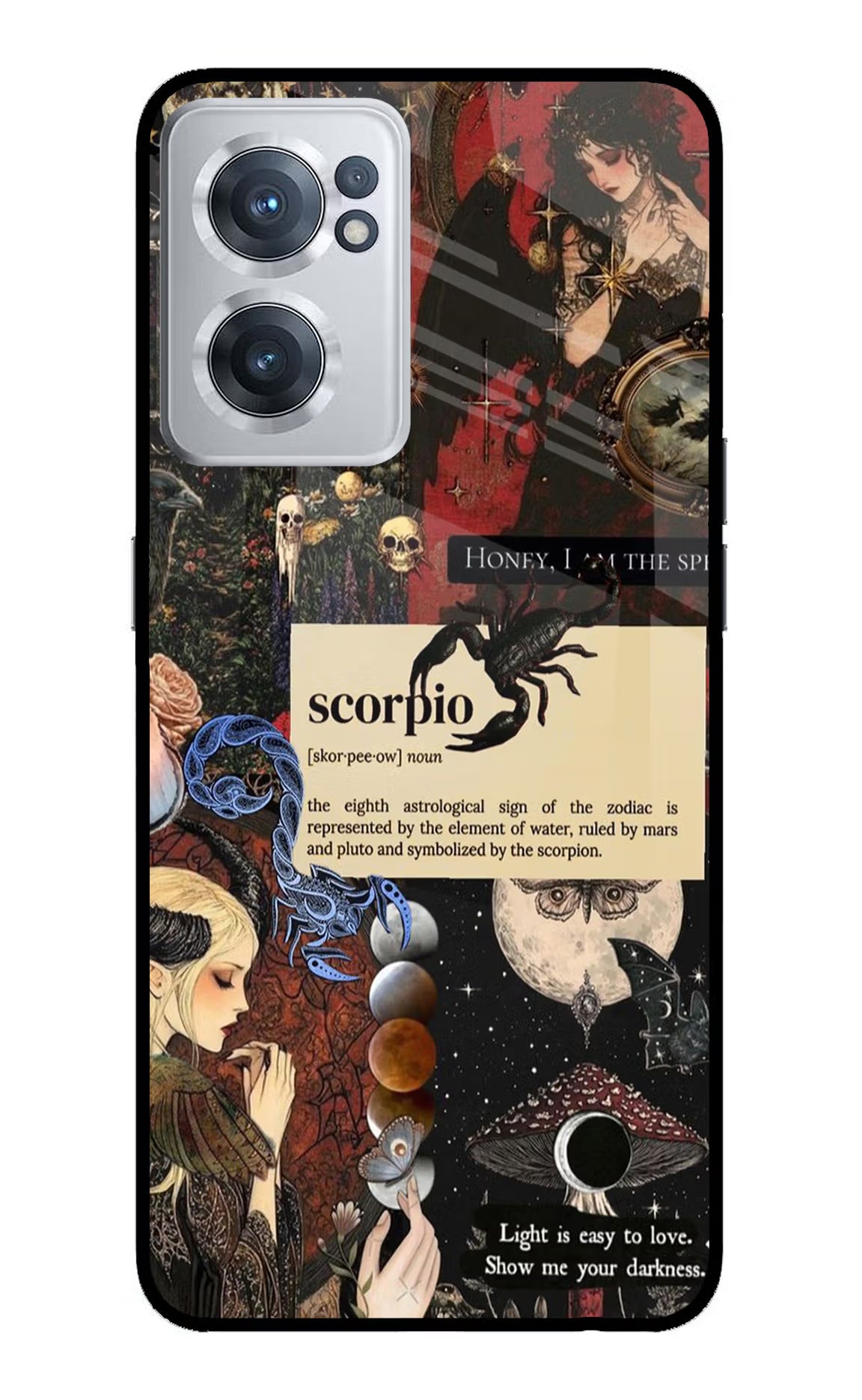 Scorpio Zodiac OnePlus Nord CE 2 5G Glass Case Back Cover by Casekaro