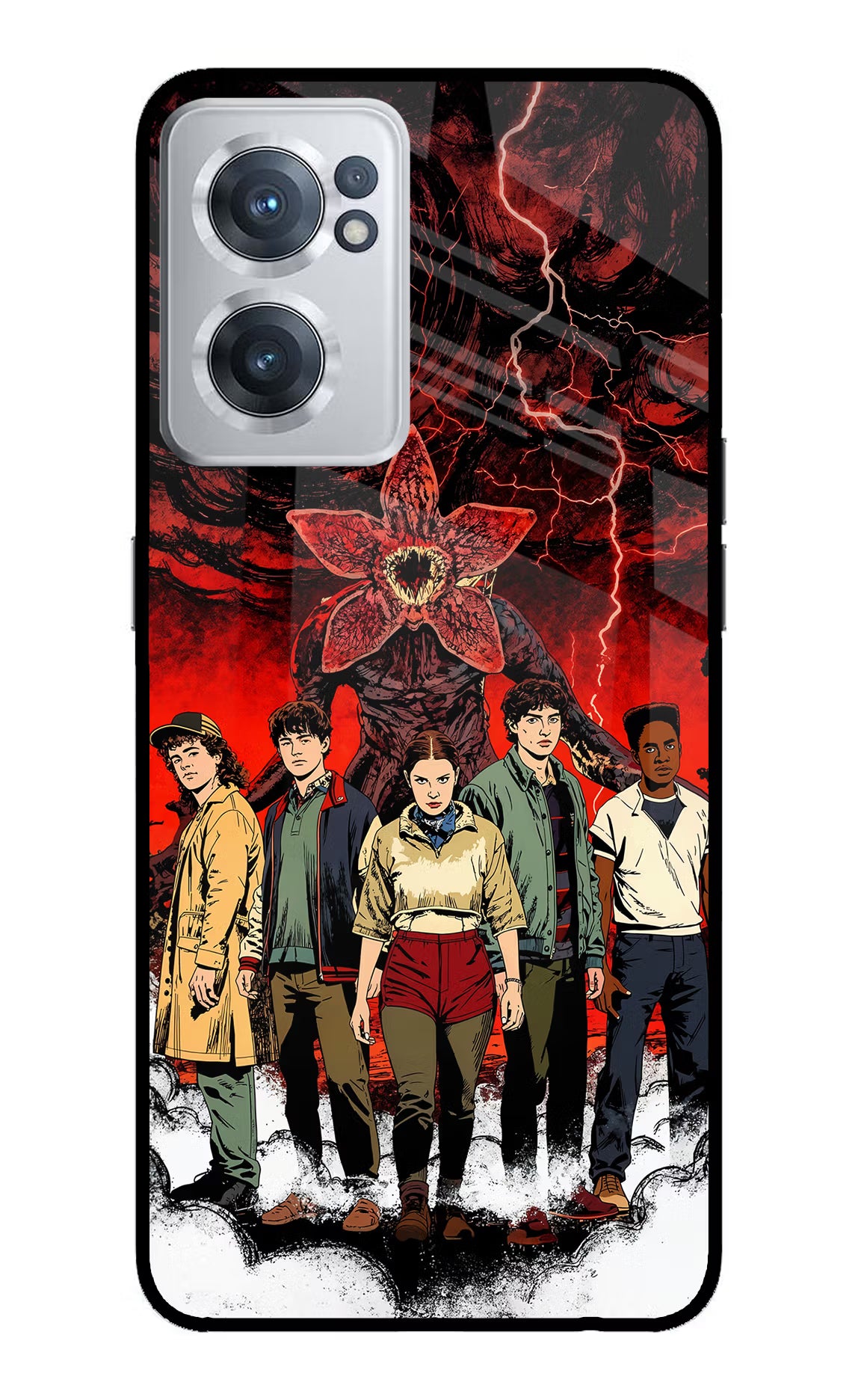 Ordinary Things Characters OnePlus Nord CE 2 5G Glass Case Back Cover by Casekaro