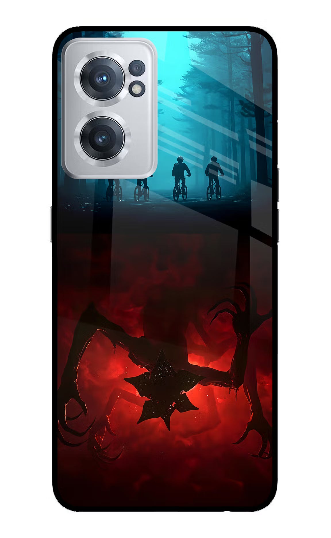 Ordinary Things Downside Up OnePlus Nord CE 2 5G Glass Case Back Cover by Casekaro