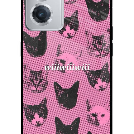 Pink Cats OnePlus Nord CE 2 5G Glass Case