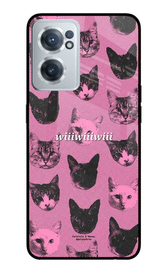 Pink Cats OnePlus Nord CE 2 5G Glass Case