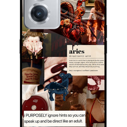Zodiac Aries OnePlus Nord CE 2 5G Glass Case
