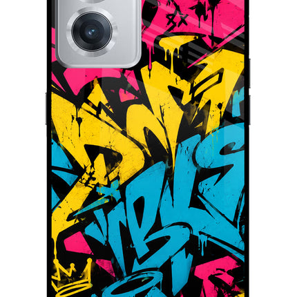 Graffiti Vibe OnePlus Nord CE 2 5G Glass Case