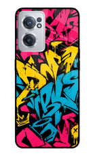 Graffiti Vibe OnePlus Nord CE 2 5G Glass Case