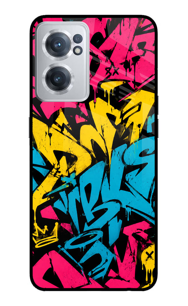 Graffiti Vibe OnePlus Nord CE 2 5G Glass Case