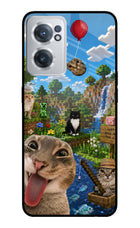 Minecraft Cat Chaos OnePlus Nord CE 2 5G Glass Case