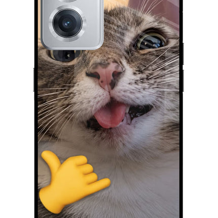 Silly Cat Call OnePlus Nord CE 2 5G Glass Case