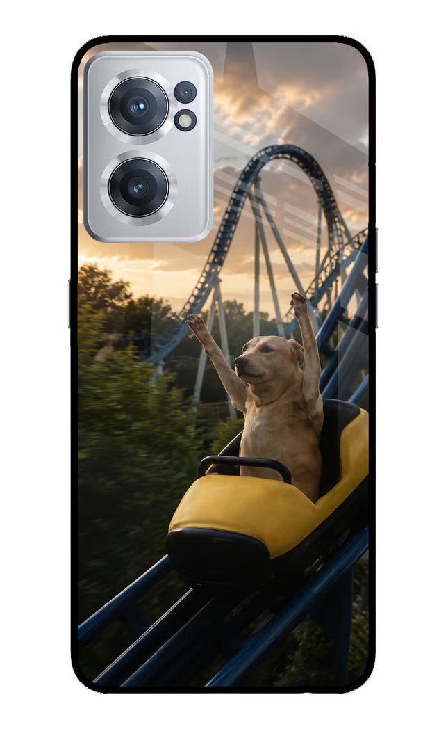 Rollercoaster Dog OnePlus Nord CE 2 5G Glass Case