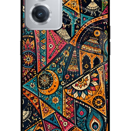 Folk Print OnePlus Nord CE 2 5G Glass Case
