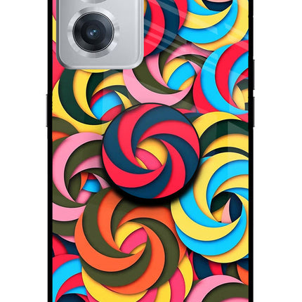 Spiral Pattern OnePlus Nord CE 2 5G Glass Case