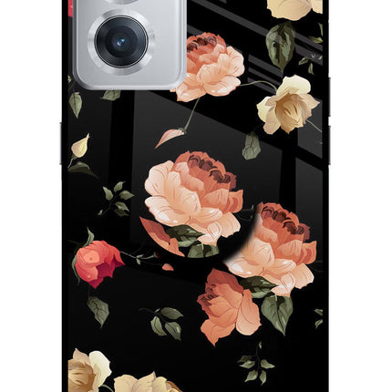 Flowers OnePlus Nord CE 2 5G Glass Case