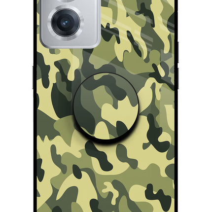 Camouflage OnePlus Nord CE 2 5G Glass Case