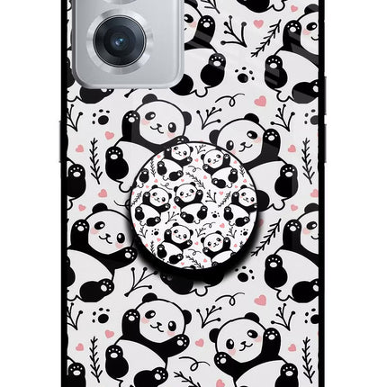 Cute Panda OnePlus Nord CE 2 5G Glass Case