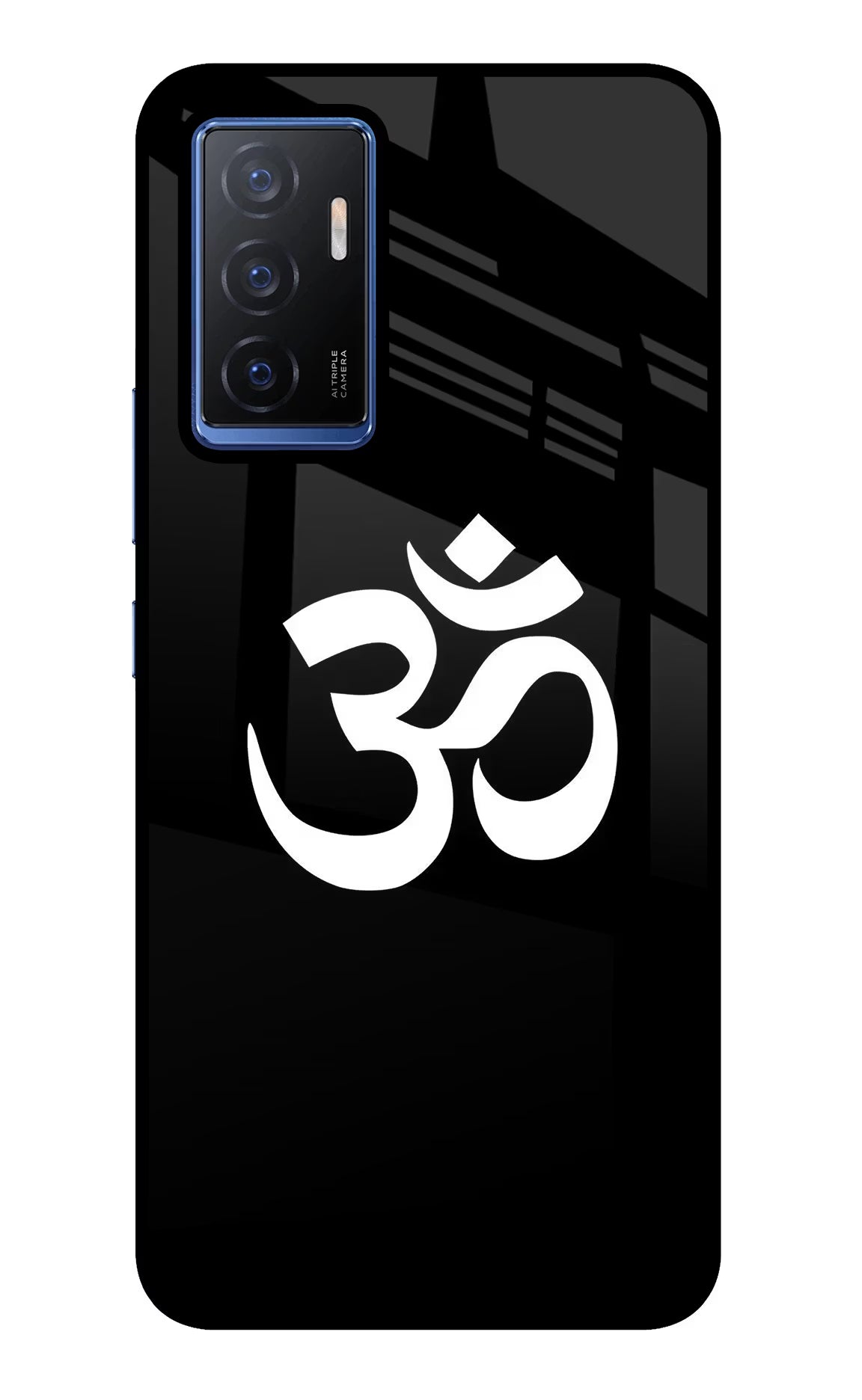 Om Vivo V23E 5G Glass Case Back Cover by Casekaro