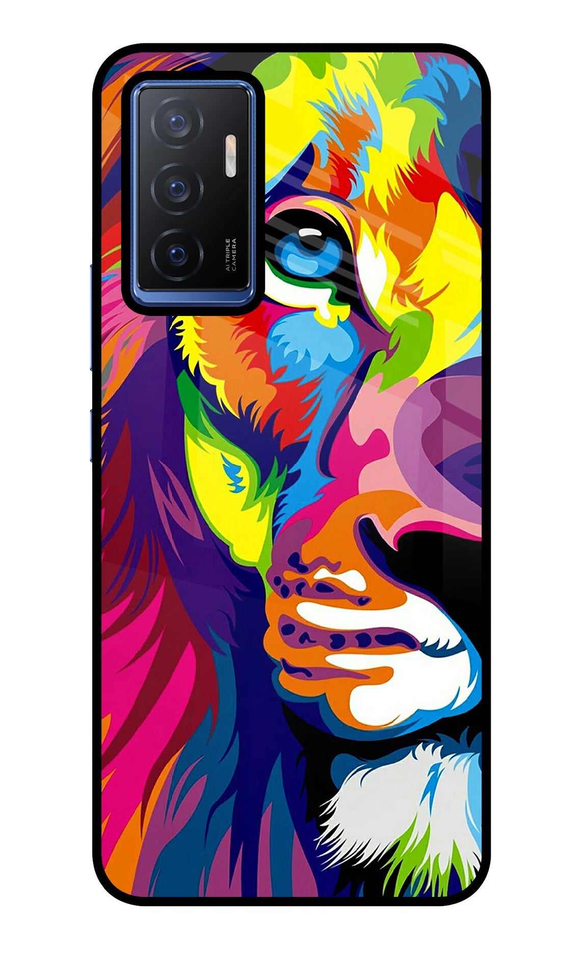 Lion Half Face Vivo V23E 5G Back Cover