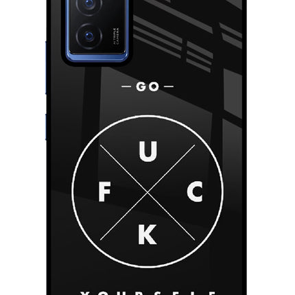 Go Fuck Yourself Vivo V23E 5G Glass Case Back Cover by Casekaro