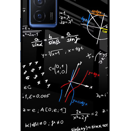 Mathematics Formula Vivo V23E 5G Glass Case Back Cover by Casekaro