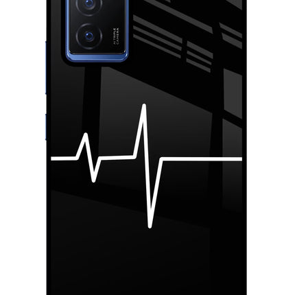 Heart Beats Vivo V23E 5G Glass Case Back Cover by Casekaro