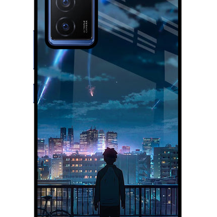 Anime Vivo V23E 5G Glass Case Back Cover by Casekaro