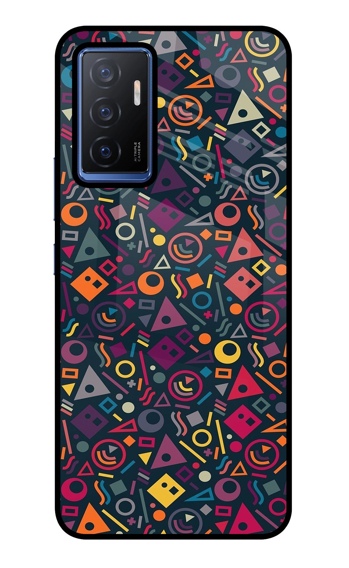 Geometric Abstract Vivo V23E 5G Glass Case