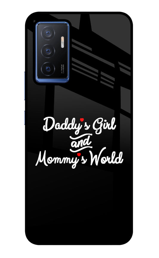 Daddy's Girl and Mommy's World Vivo V23E 5G Glass Case