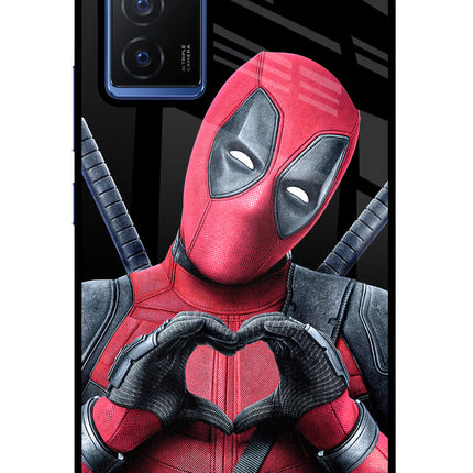 Deadpool Vivo V23E 5G Glass Case Back Cover by Casekaro