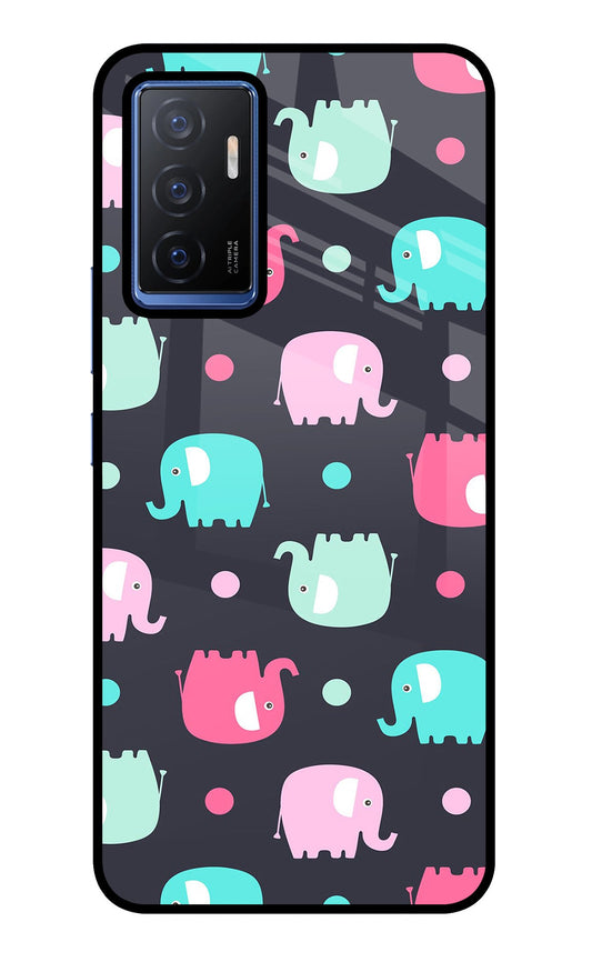 Elephants Vivo V23E 5G Glass Case