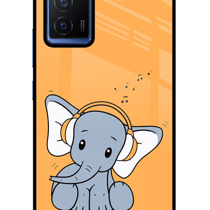 High On Music Vivo V23E 5G Glass Case Back Cover by Casekaro