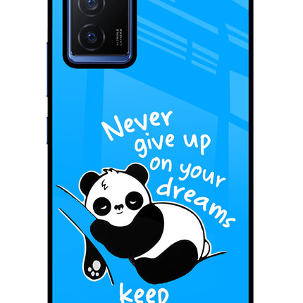 Keep Sleeping Vivo V23E 5G Glass Case Back Cover by Casekaro
