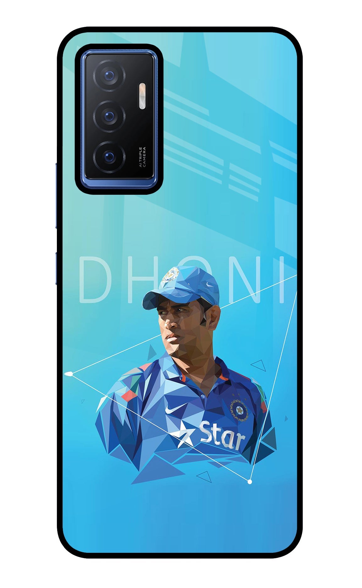 Dhoni Artwork Vivo V23E 5G Back Cover