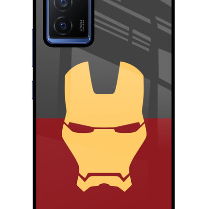 Ironman Vivo V23E 5G Glass Case Back Cover by Casekaro