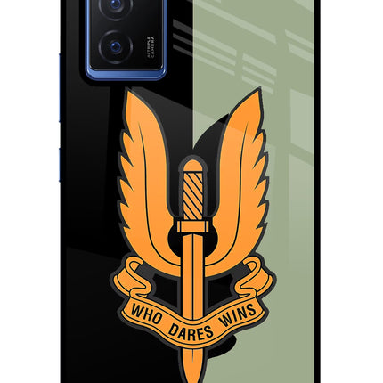Balidan Logo Vivo V23E 5G Glass Case Back Cover by Casekaro