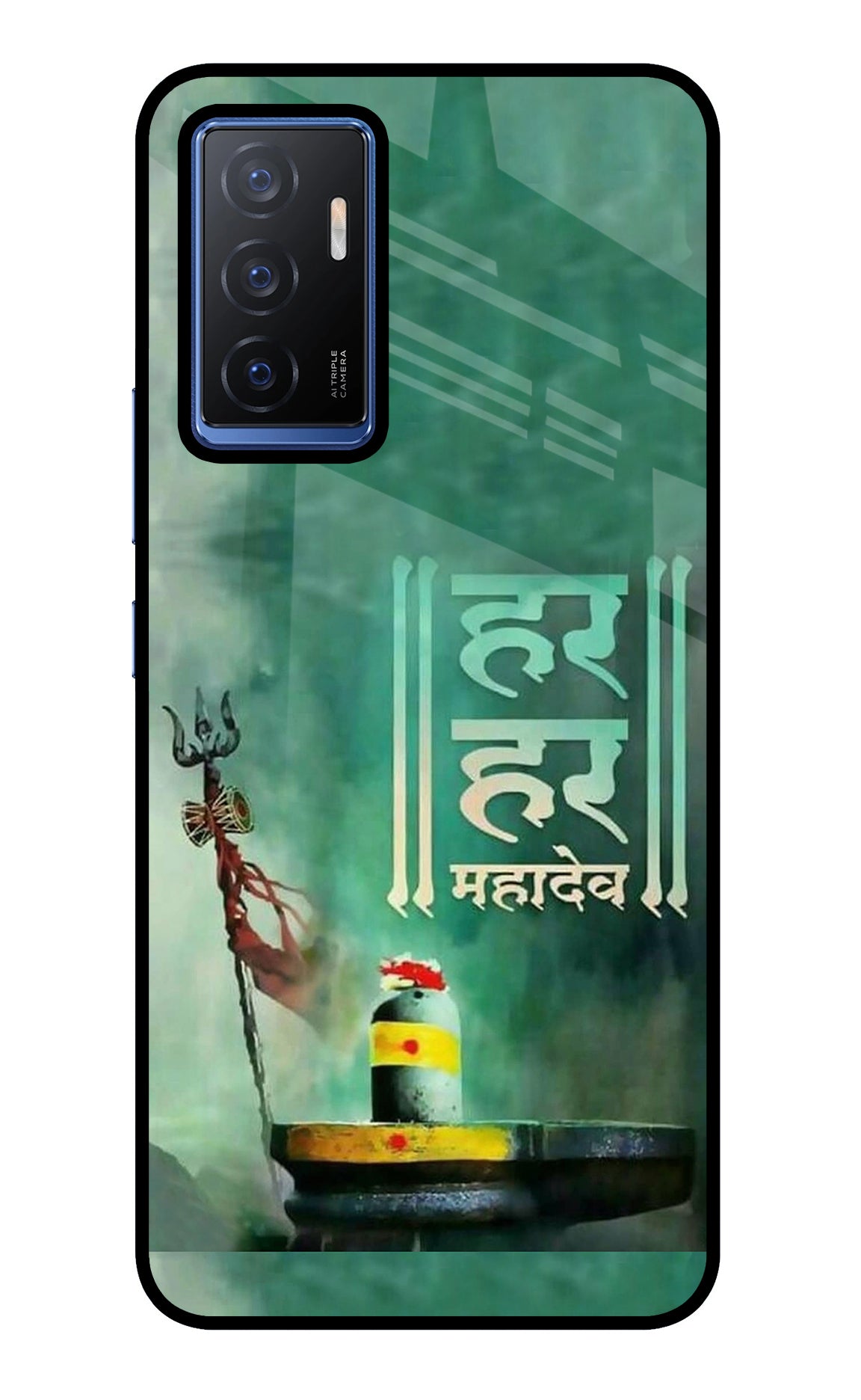Har Har Mahadev Shivling Vivo V23E 5G Glass Case