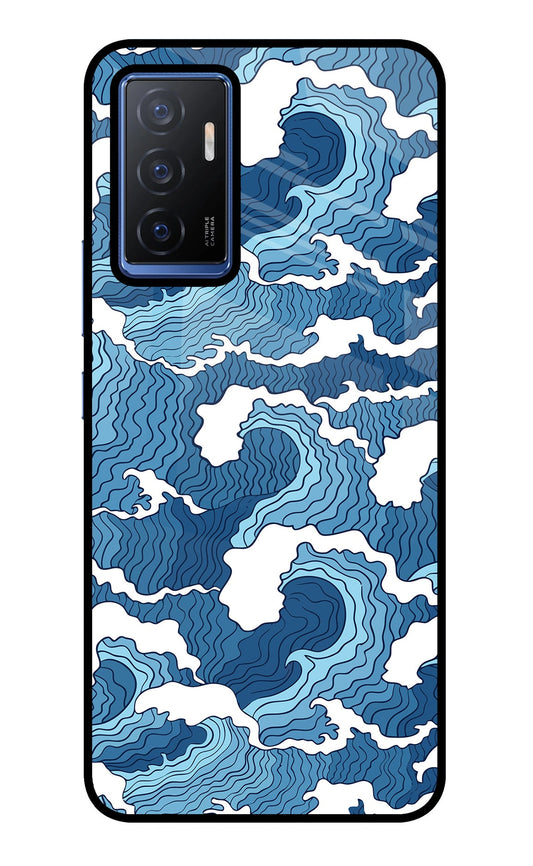 Blue Waves Vivo V23E 5G Glass Case
