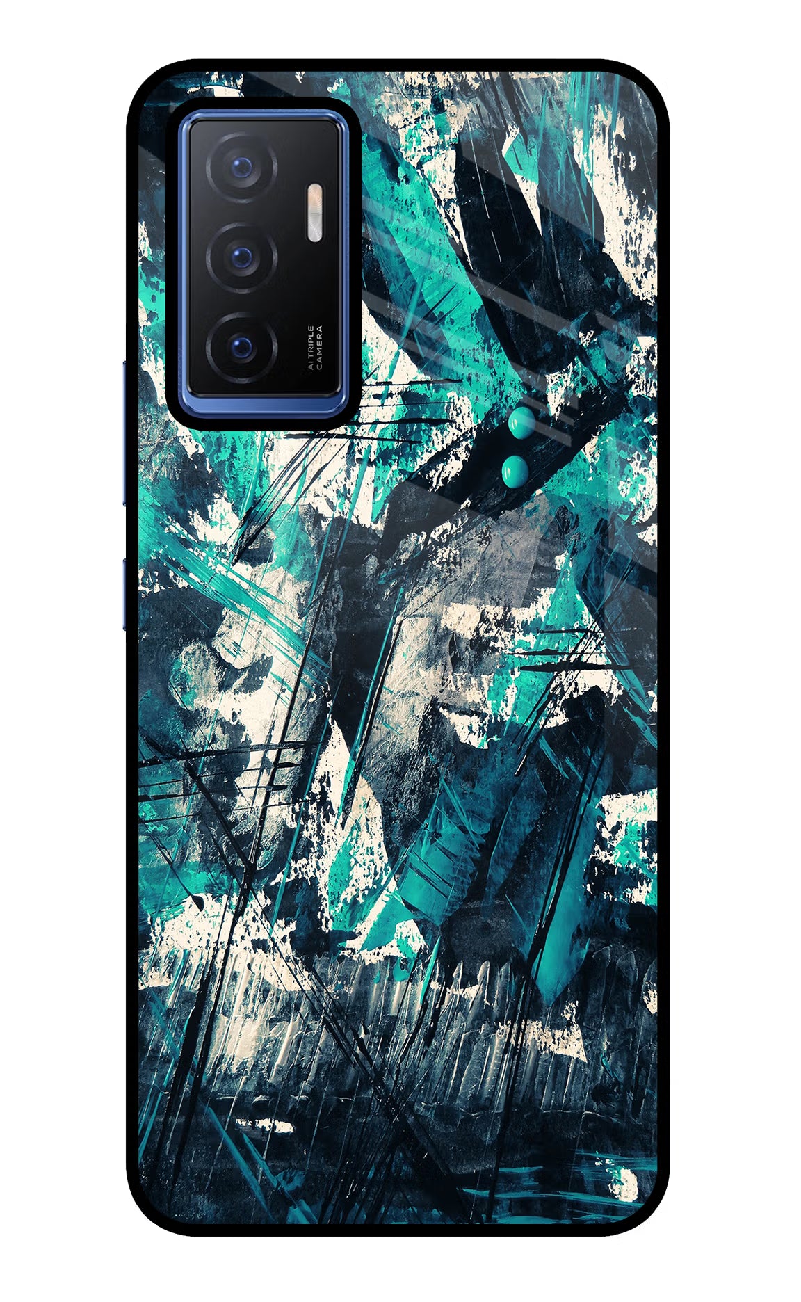 Artwork Vivo V23E 5G Glass Case Back Cover by Casekaro